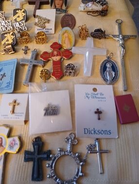 Large Vintage Religious Assorment  Crosses